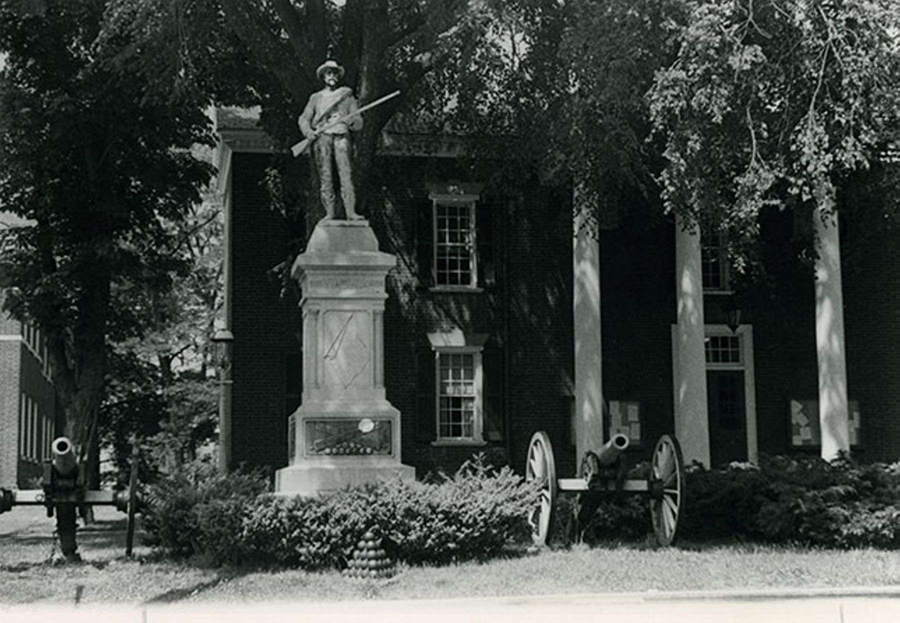 "At Ready" (1909), better known as Johnny Reb, removed from its site in front of the Albemarle County Courthouse in September 2020. (CC BY Image courtesy of University of Virginia Law Library) "At Ready" (1909), better known as Johnny Reb, removed from its site in front of the Albemarle County Courthouse in September 2020. (CC BY Image courtesy of University of Virginia Law Library)