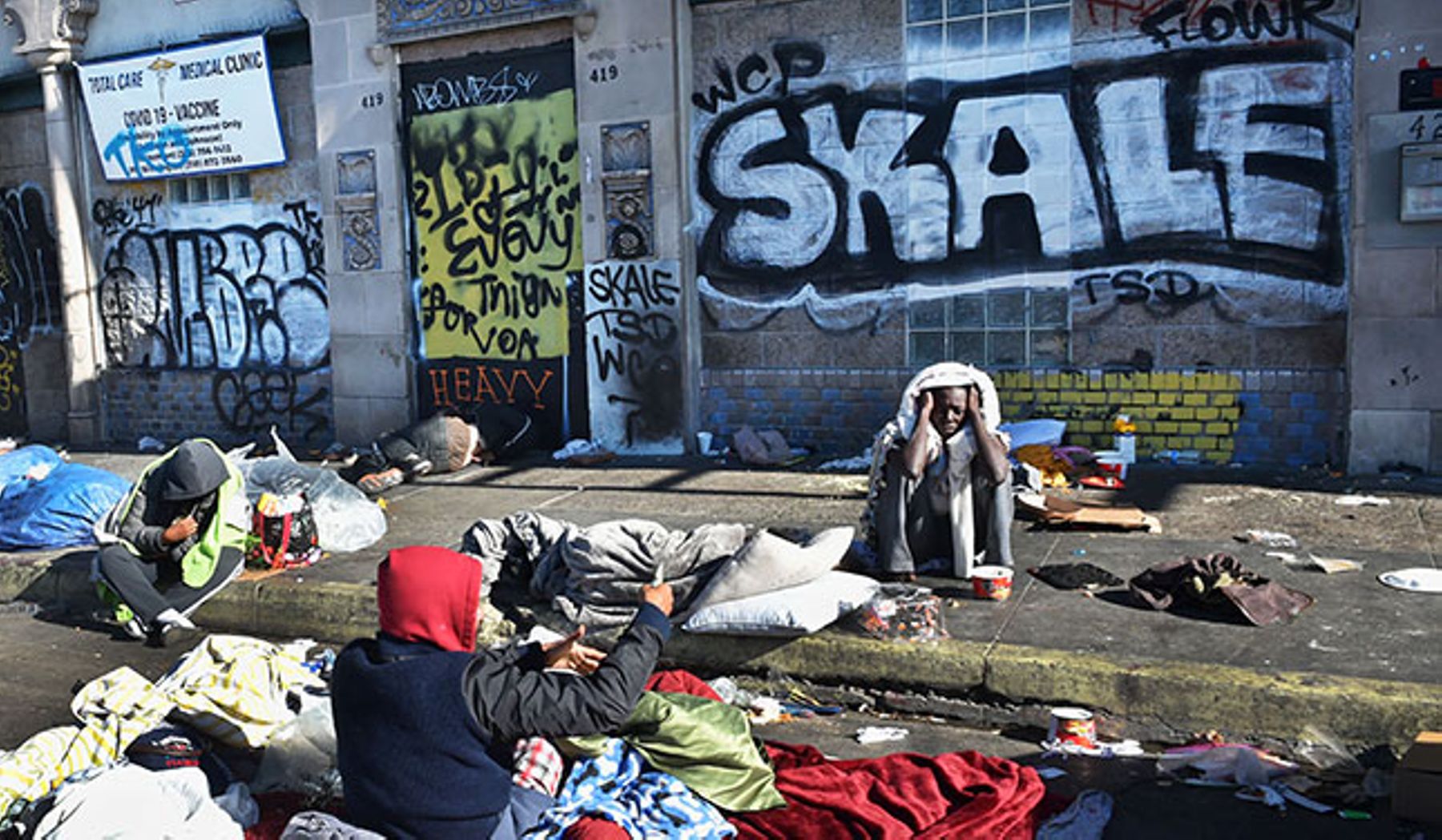 Los Angeles has one of the nation&rsquo;s largest homeless populations. (FREDERIC J. BROWN/AFP/GETTY IMAGES)