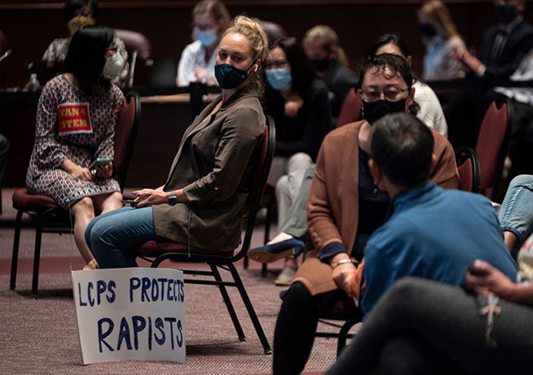 After the rape of a female student, concerned parents in Loudoun County, Virginia, spoke out against the school policy of allowing transgender-identifying boys to use girls’ bathrooms. (ANDREW CABALLERO-REYNOLDS/AFP/GETTY IMAGES) After the rape of a female student, concerned parents in Loudoun County, Virginia, spoke out against the school policy of allowing transgender-identifying boys to use girls’ bathrooms. (ANDREW CABALLERO-REYNOLDS/AFP/GETTY IMAGES)