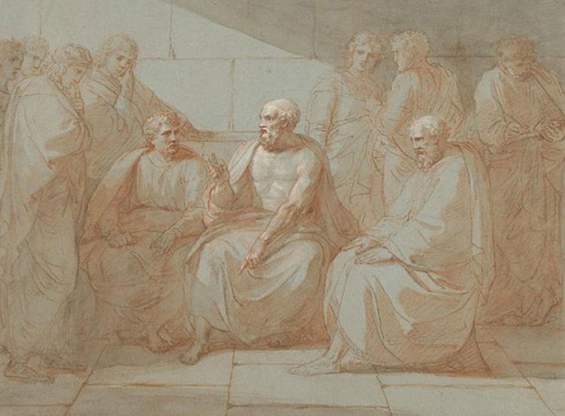 Socrates, teaching his disciples (HISTORY AND ART COLLECTION/ALAMY STOCK PHOTO) Socrates, teaching his disciples (HISTORY AND ART COLLECTION/ALAMY STOCK PHOTO)