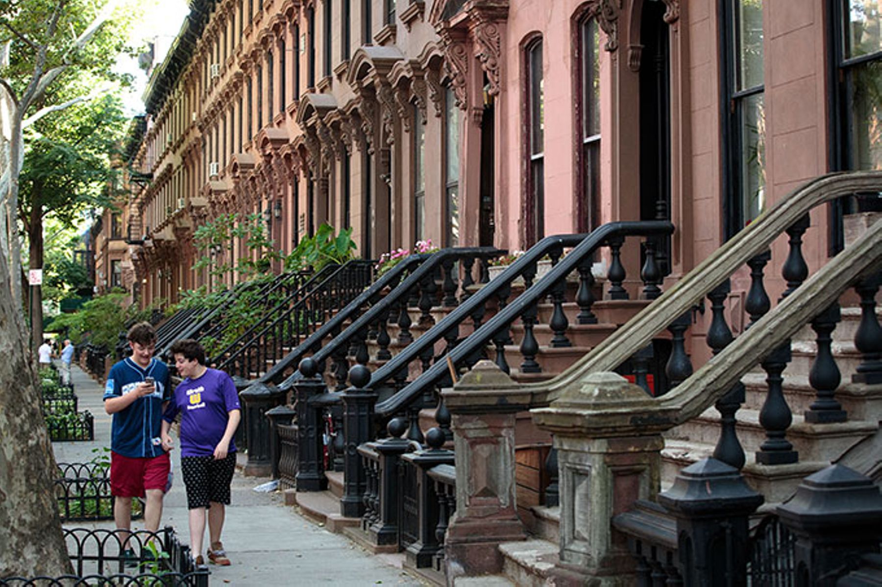 Brooklyn brownstones.