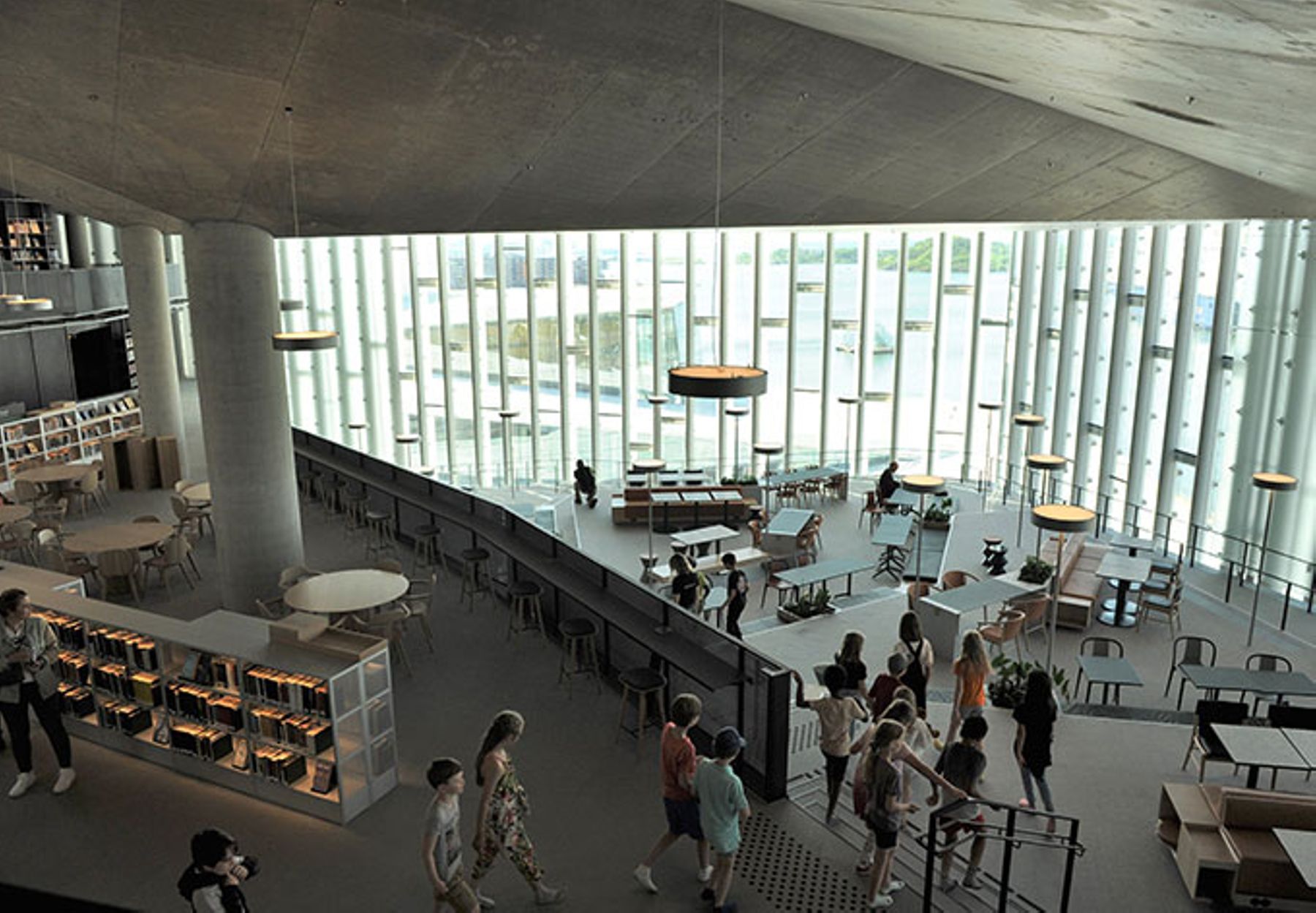 The Deichman main library in Bjørvika. Norway, Oslo.