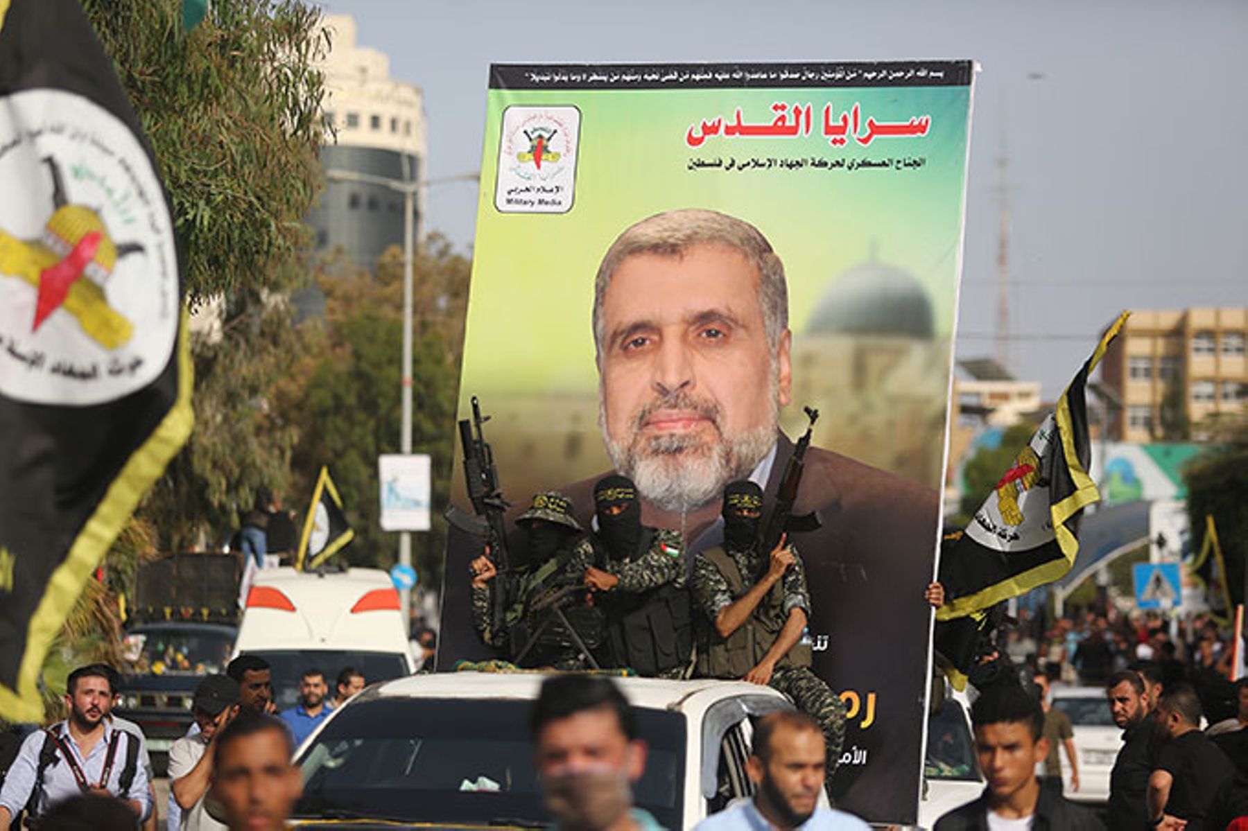 funeral for former secretary-general of the Palestinian Islamic Jihad Movement Ramadan Abdullah Shallah, June 7, 2020.