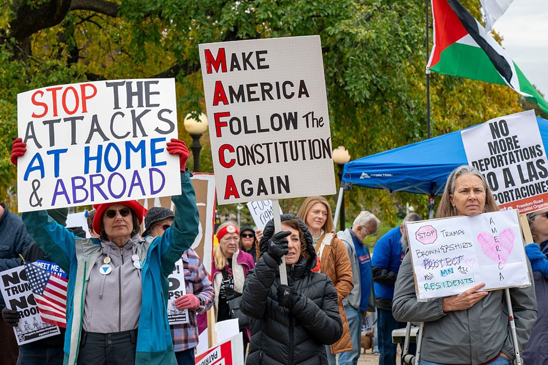 A demonstration organized by the Minnesota Immigrant Rights Action Committee.