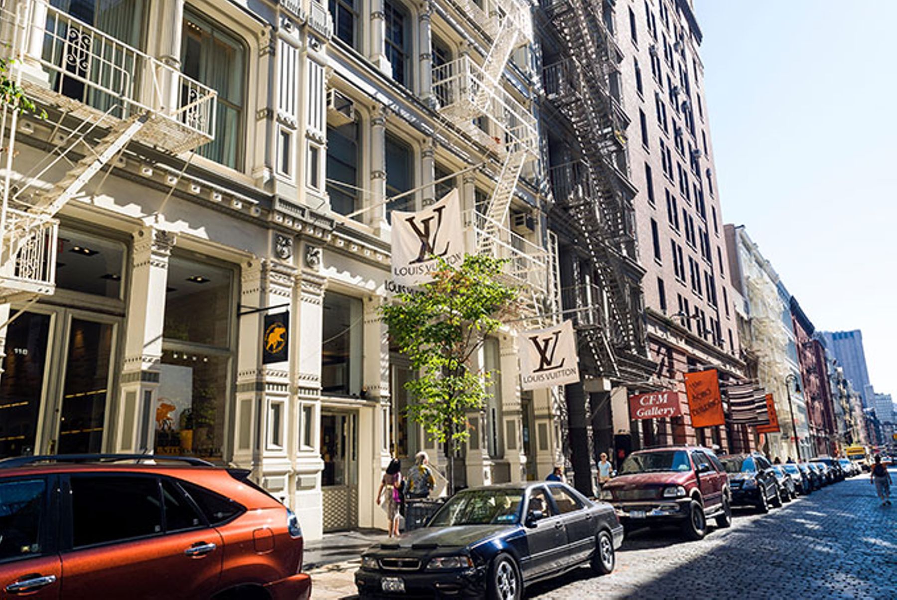 Greene Street in SOHO neighborhood, New York City.
