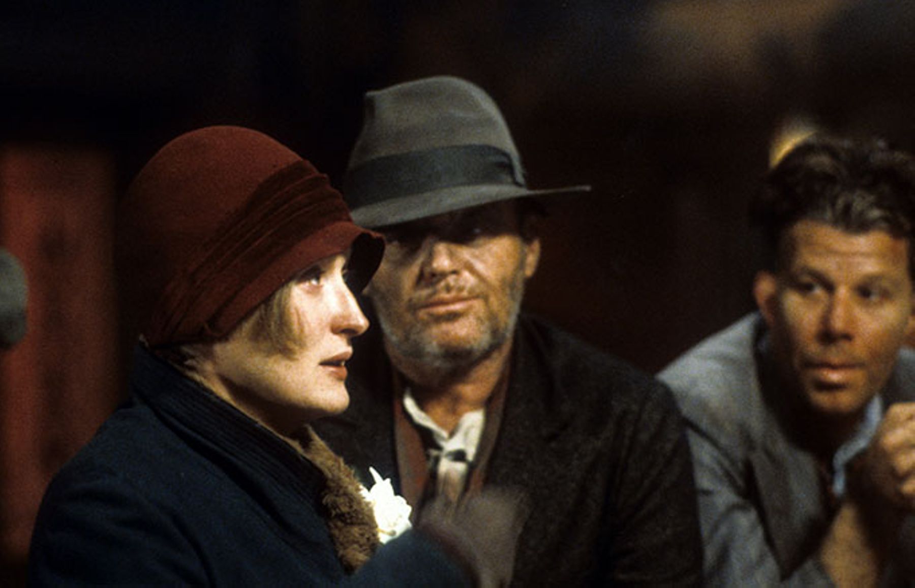 Meryl Streep and Jack Nicholson in a scene from the film Ironweed in 1987.