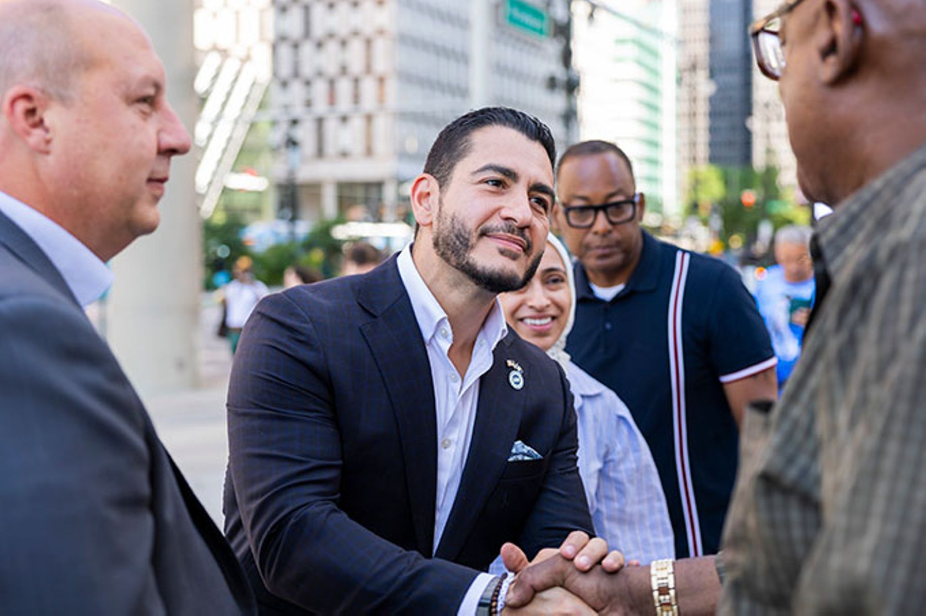 Michigan Democratic Senate Primary Winner Abdul El-Sayed Holds News Conference Day After Primary Win.