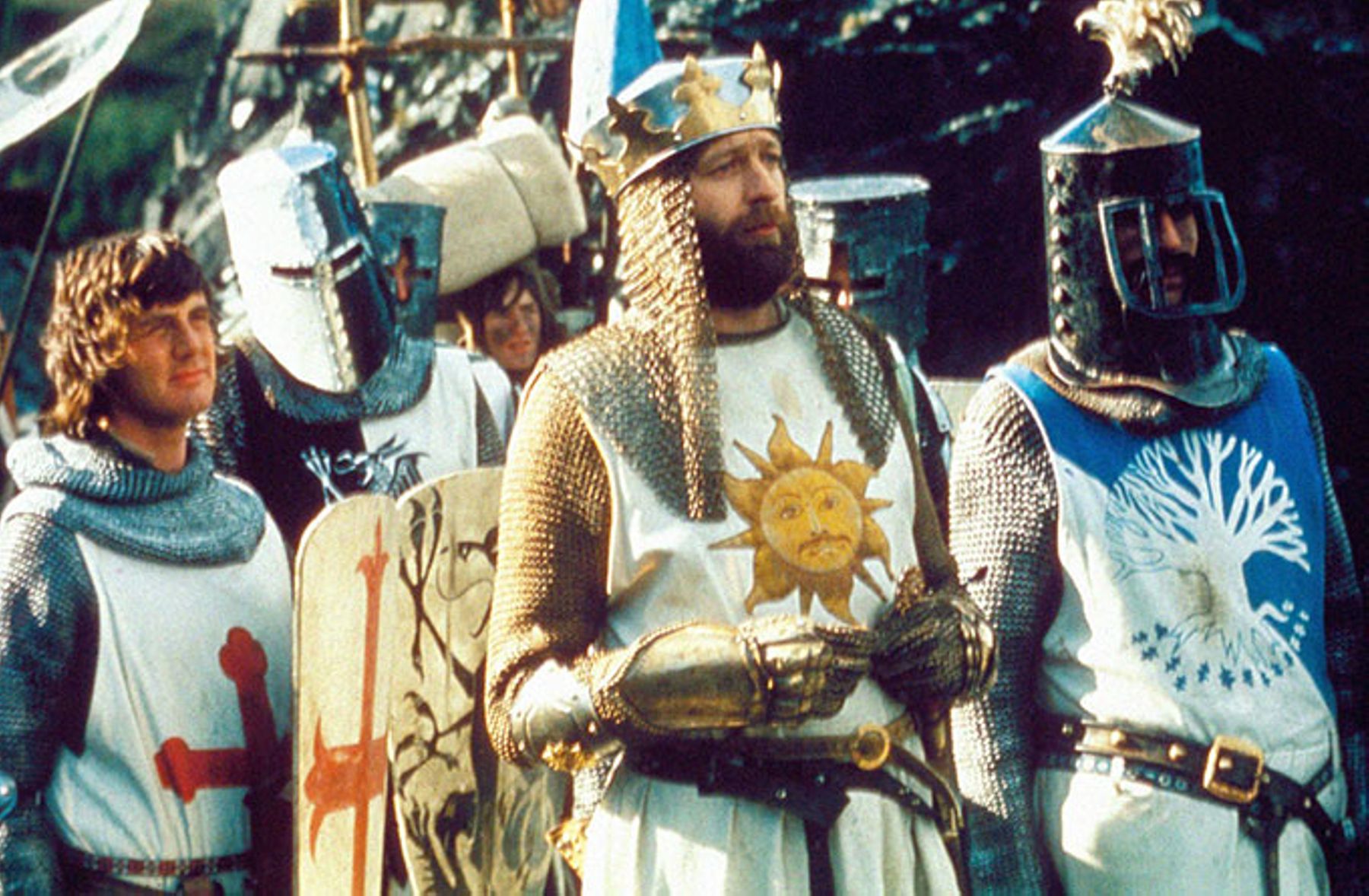 In Monty Python and the Holy Grail, an increasingly enraged King Arthur tries to explain to local peasants that they are part of something called Great Britain.