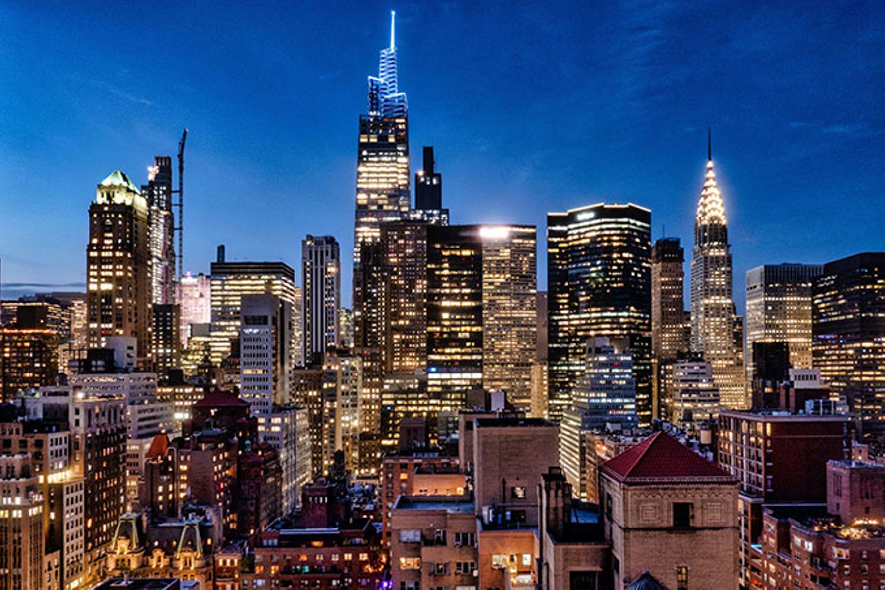 Skyline of Midtown Manhattan featuring One Vanderbilt, NYC, 2025.