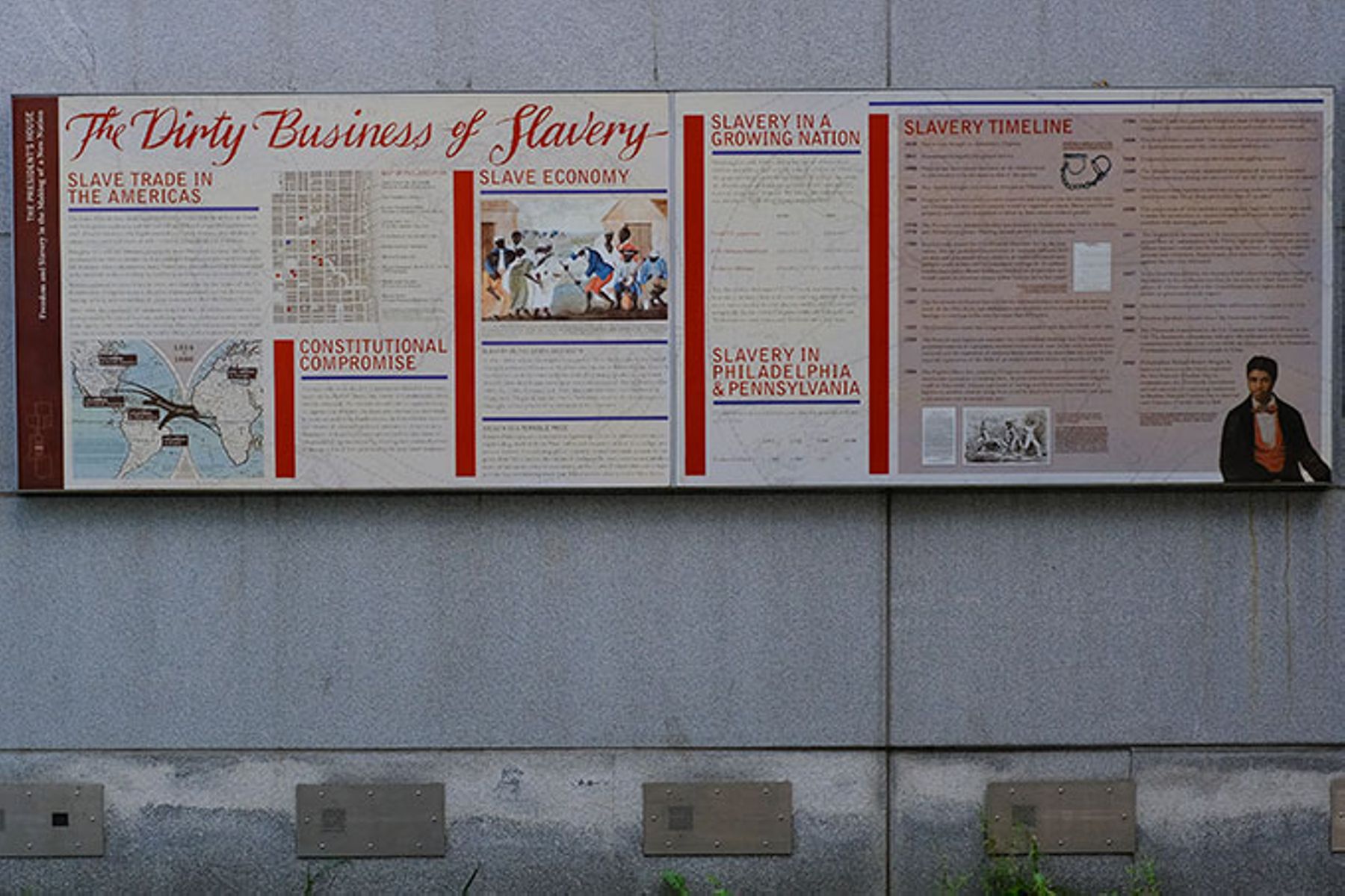 Slavery Exhibits Returned To Presidents House In Philadelphia.