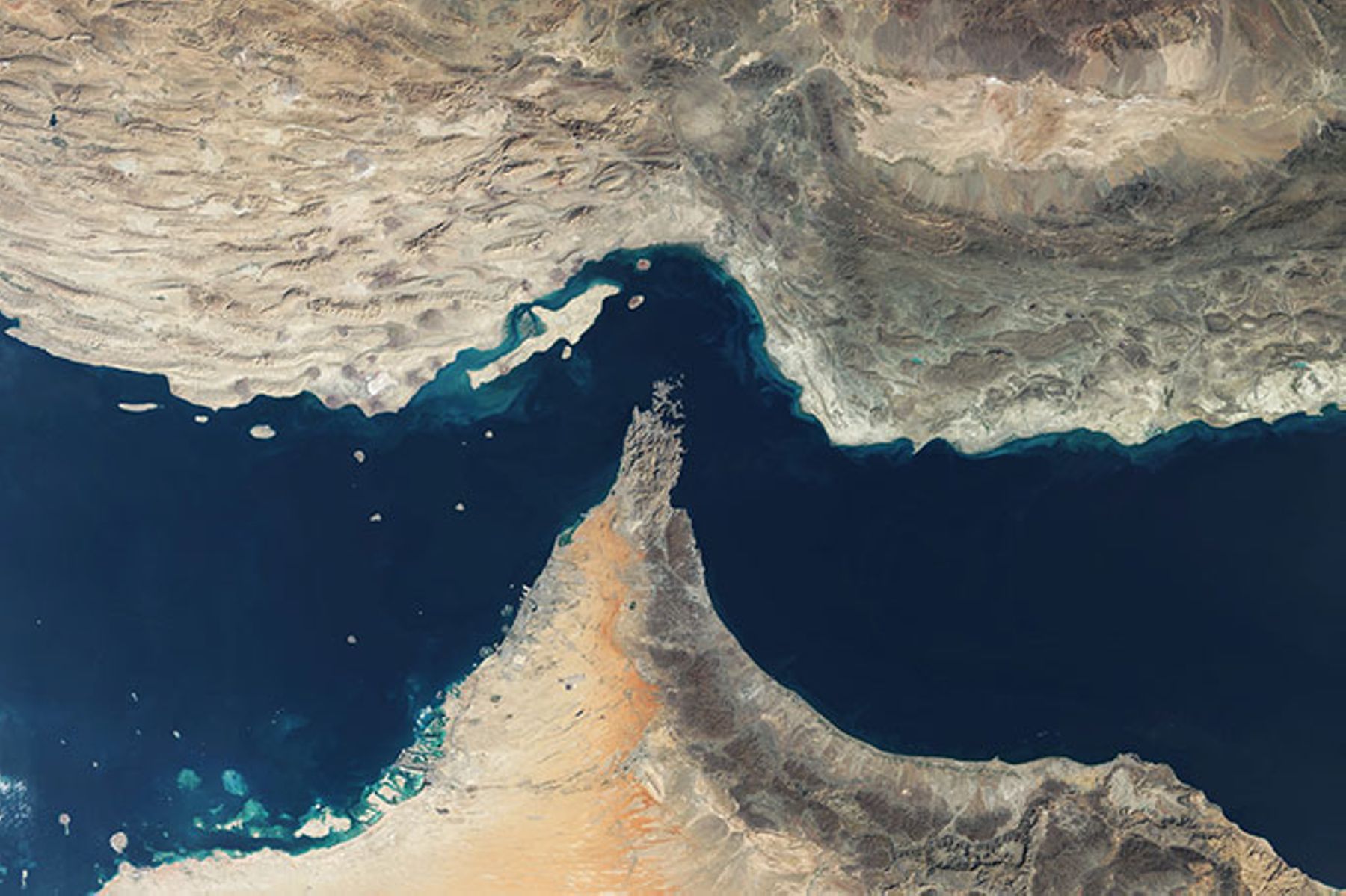 The Strait of Hormuz.