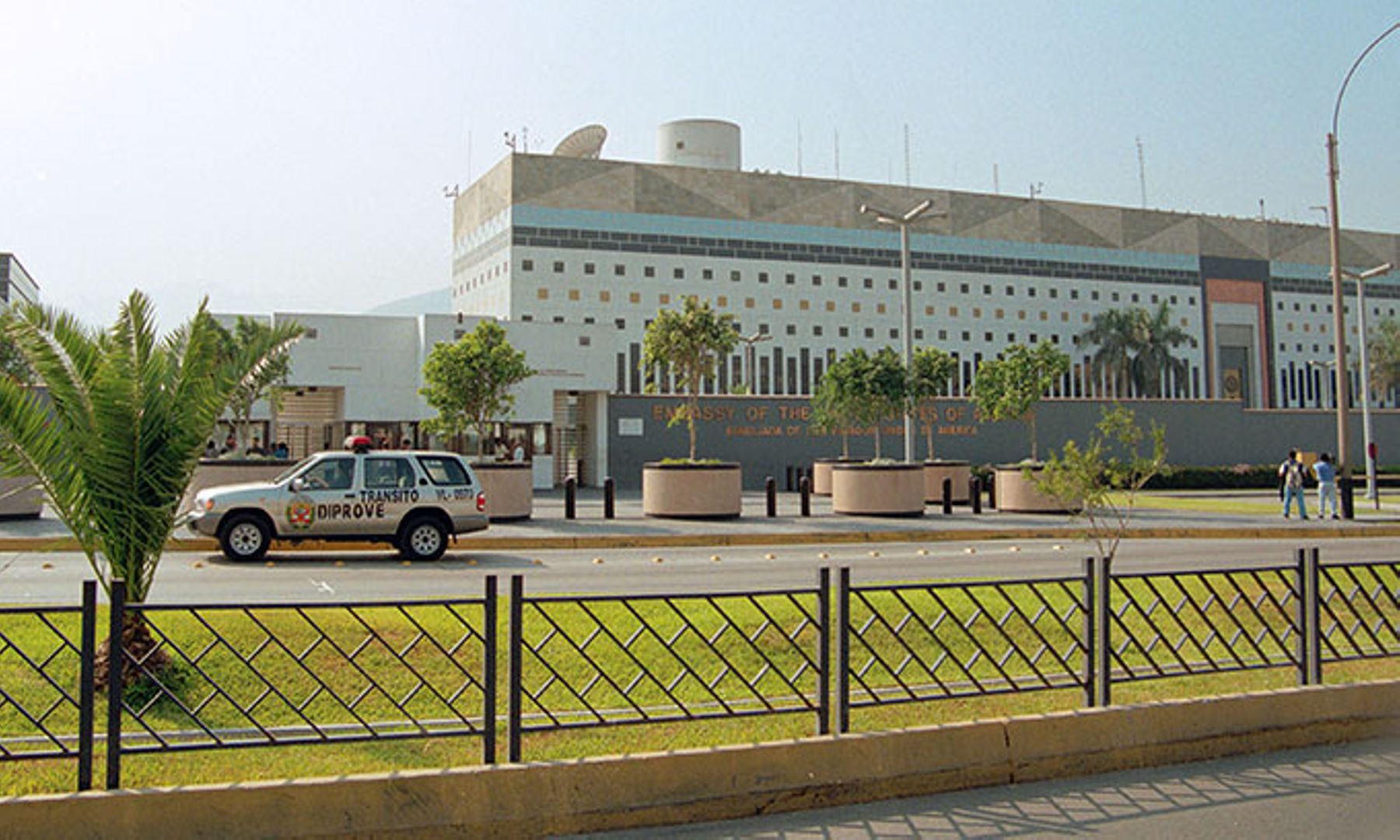 The U.S. embassy in Lima.