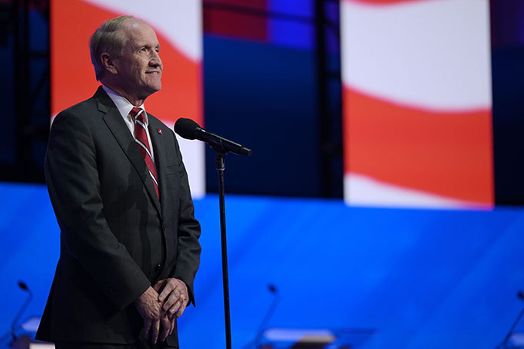 University of Alabama President Dr. Stuart Bell at the NewsNation Presidential Primary Debate, University of Alabama 12-6-2023.