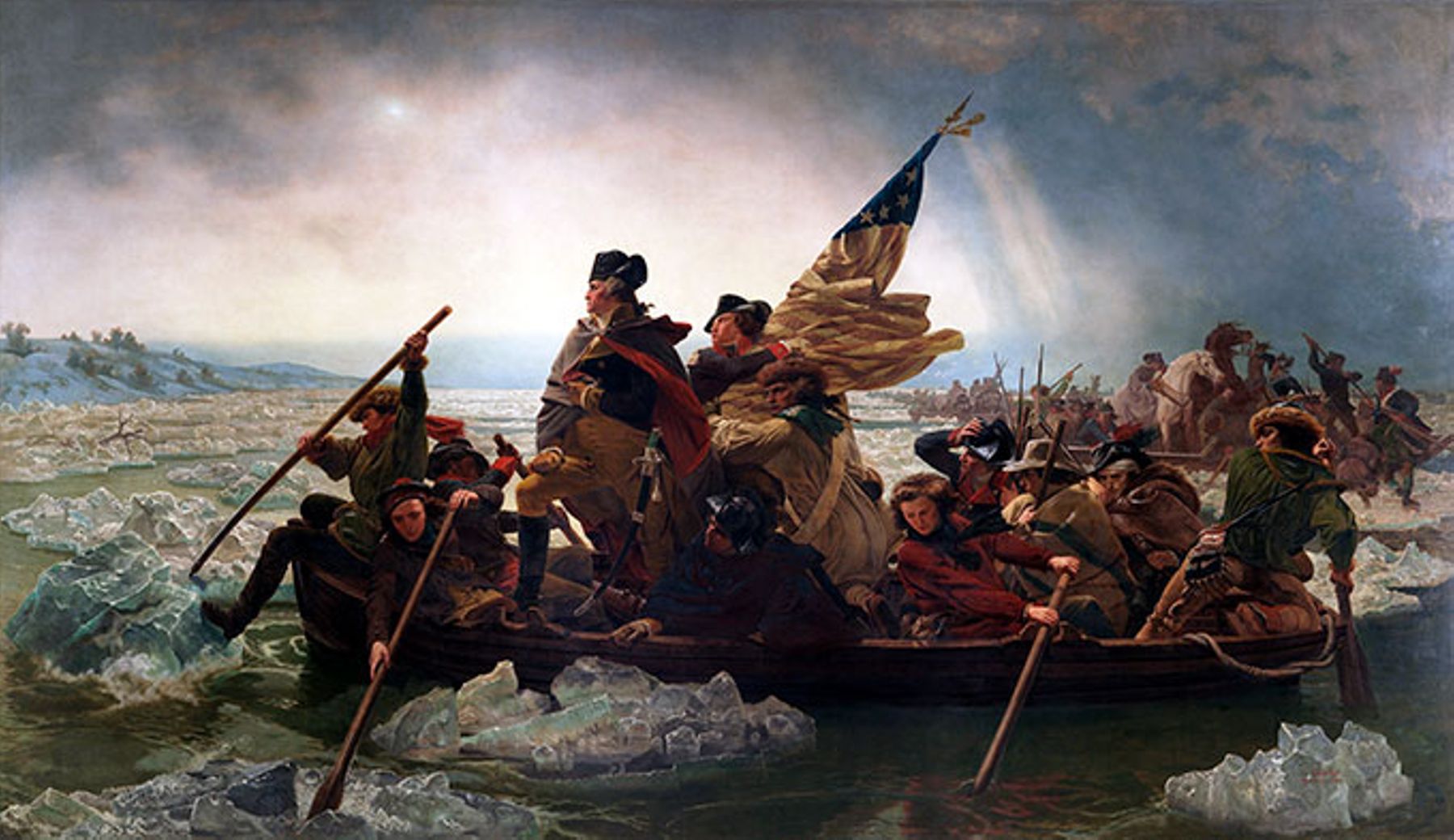 Washington Crossing the Delaware by Emanuel Leutze, 1851.